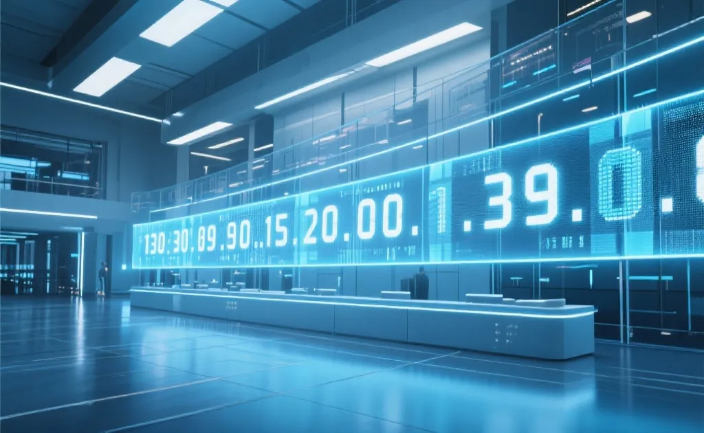 数据公布现场,屏幕上滚动显示最新开奖结果